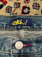 Vintage Catch! Denim Medium Blue WashED SKIRT - 28