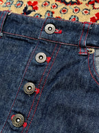 Vintage Back & Forth Denim Skirt - 28