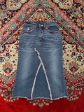 Big Spade Blues Denim Women Distressed SKIRT - 24