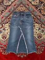 Big Spade Blues Denim Women Distressed SKIRT - 24