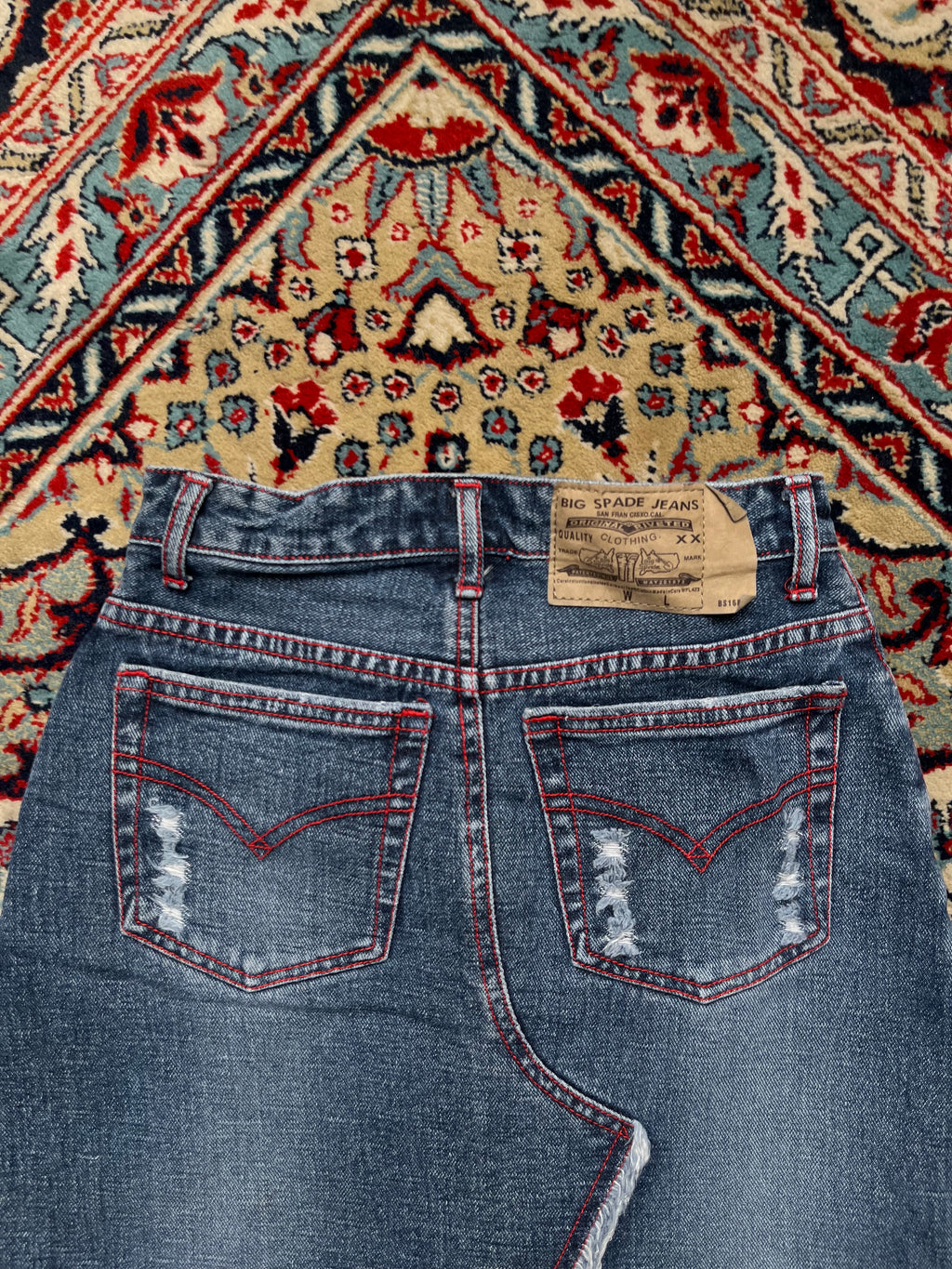 Big Spade Blues Denim Women Distressed SKIRT - 24