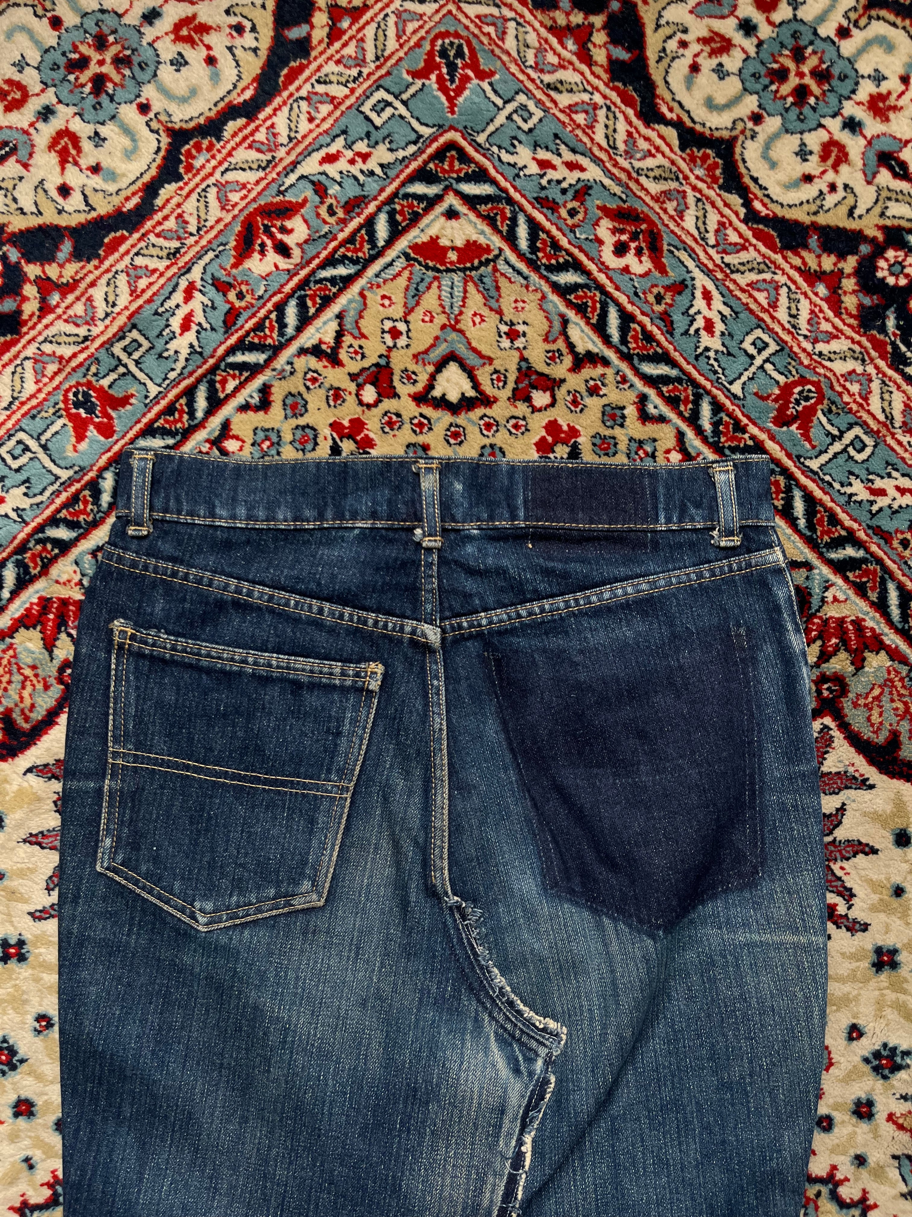 WOMENS Lace Patchwork Denim SKIRT - 30
