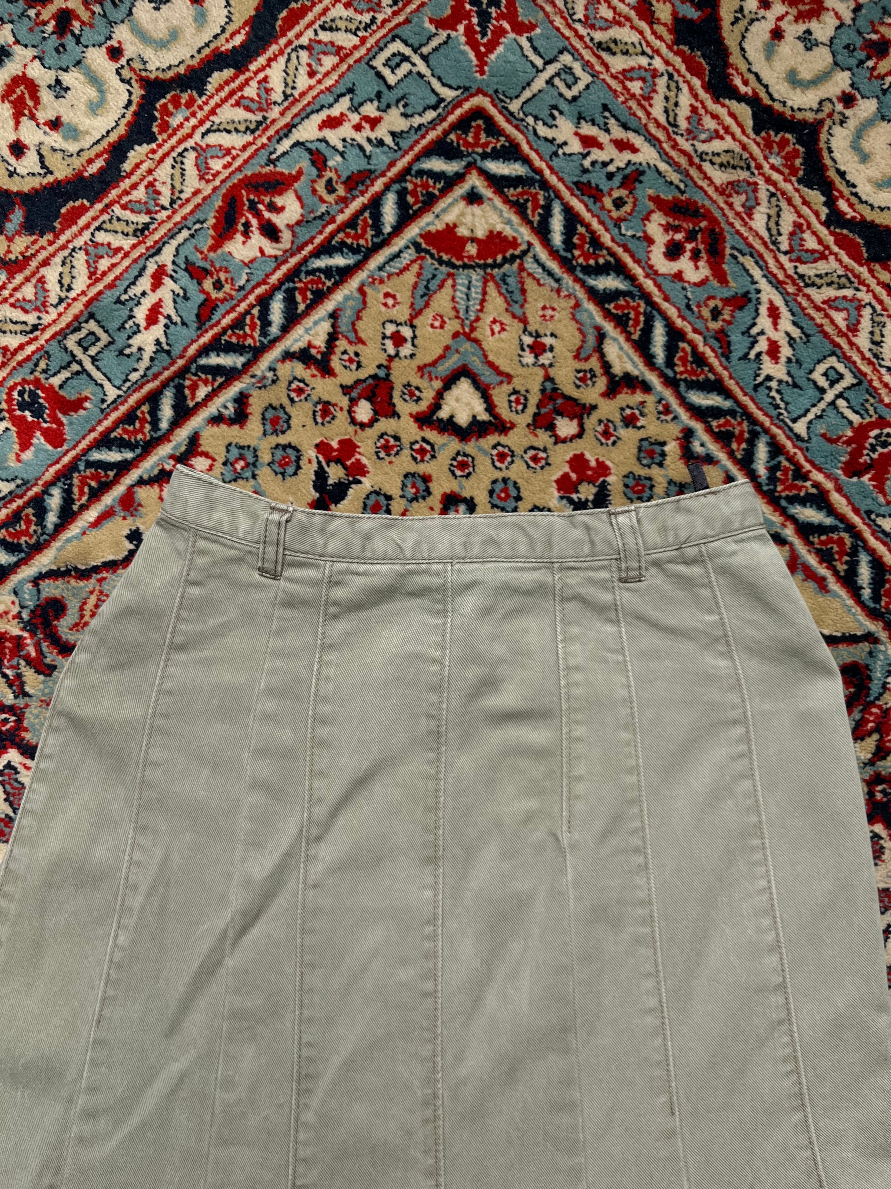 Women Paneled Denim Distressed Flared SKIRT - 24