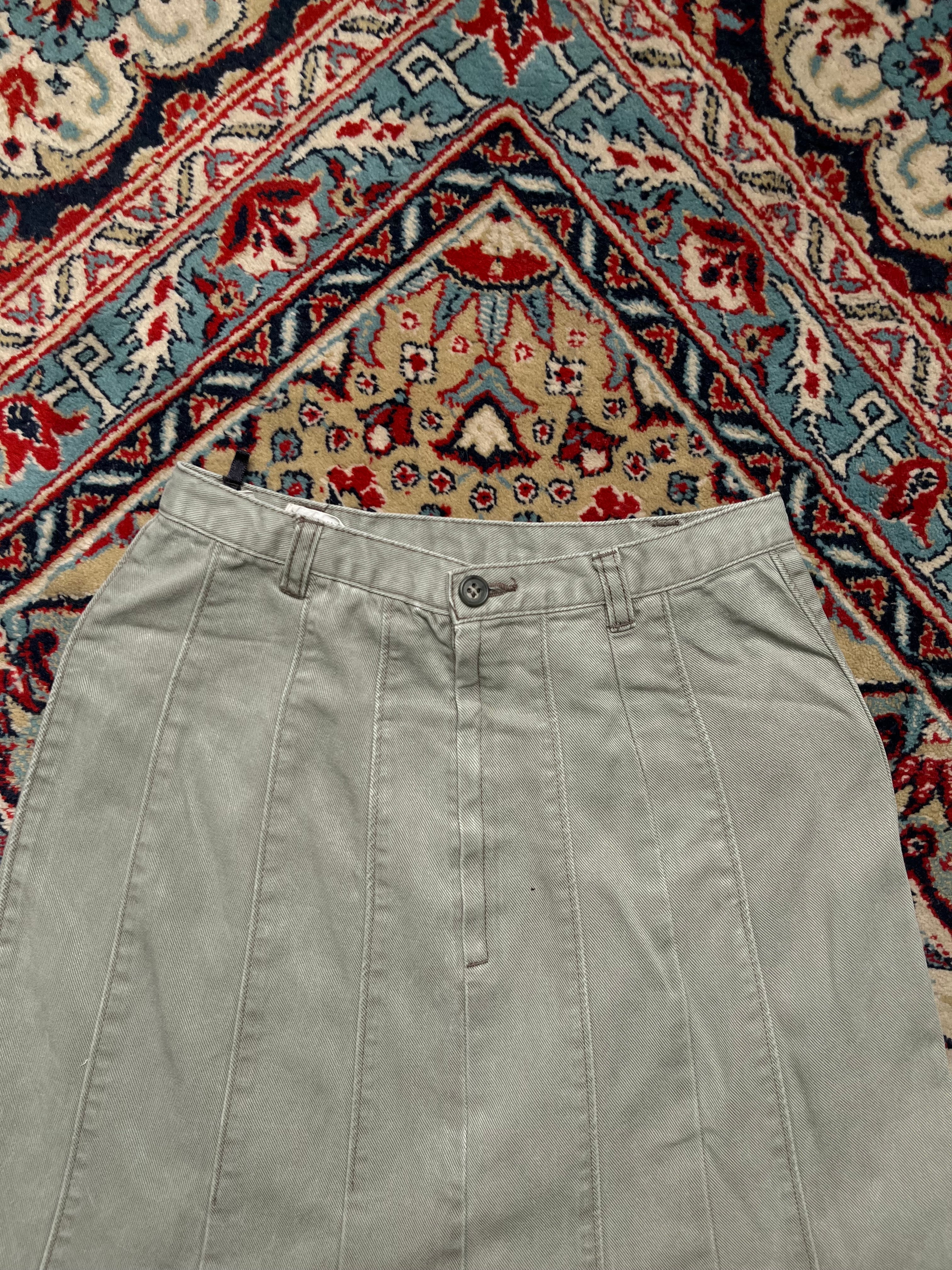 Women Paneled Denim Distressed Flared SKIRT - 24