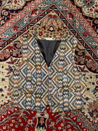 Vintage K.D. House Silk Geometric Tapestry Vest - M