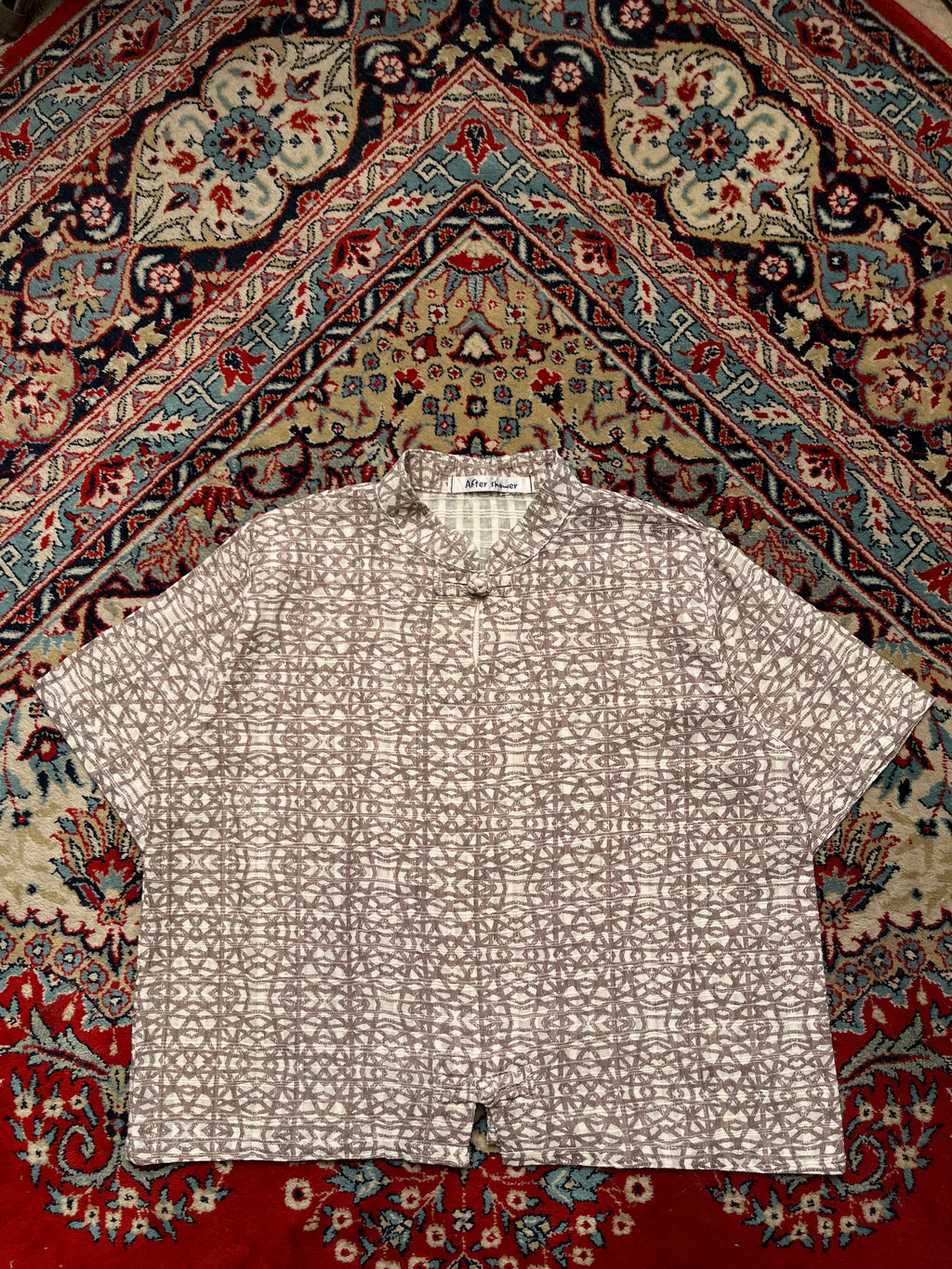 After Shower Womens Geometric Print Japanese inspired Blouse - XL