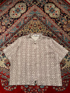 After Shower Womens Geometric Print Japanese inspired Blouse - XL