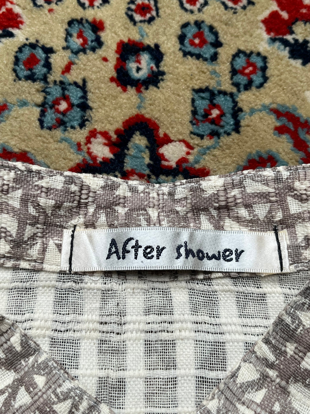 After Shower Womens Geometric Print Japanese inspired Blouse - XL