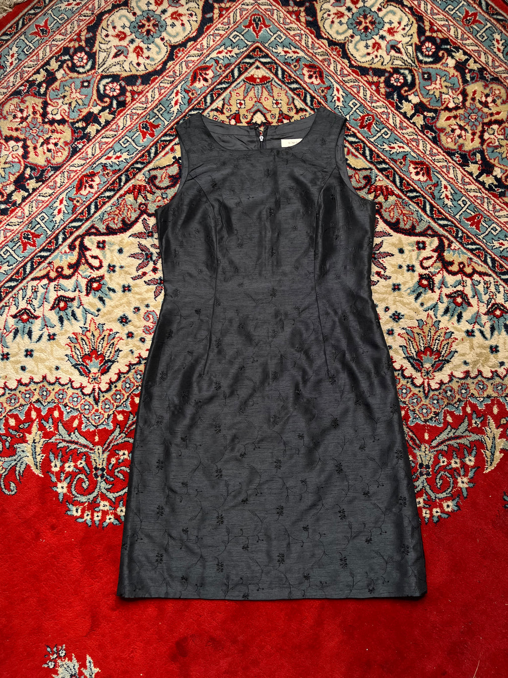 Simola Womens Embroidered Sheath Dress - M
