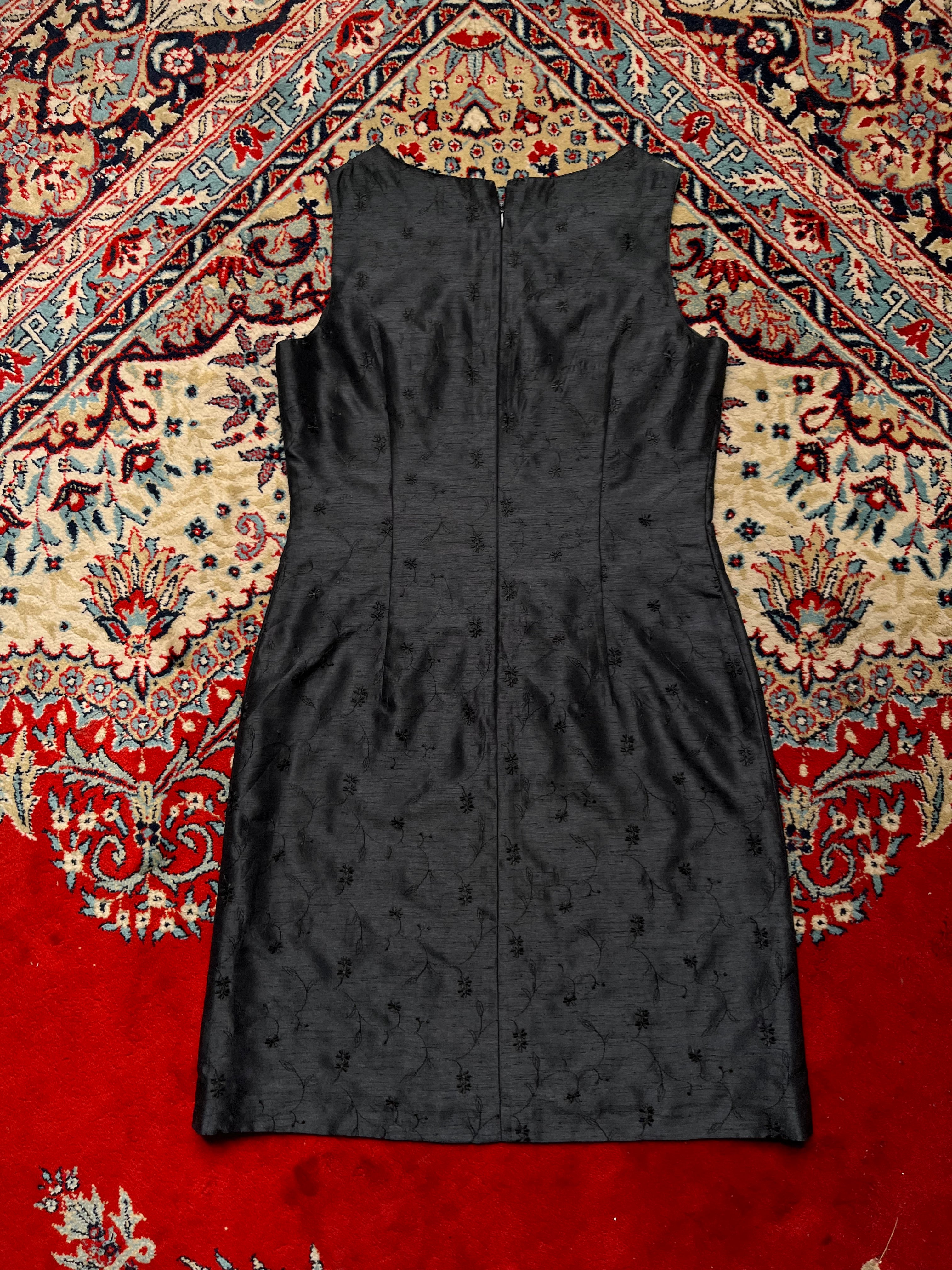 Simola Womens Embroidered Sheath Dress - M