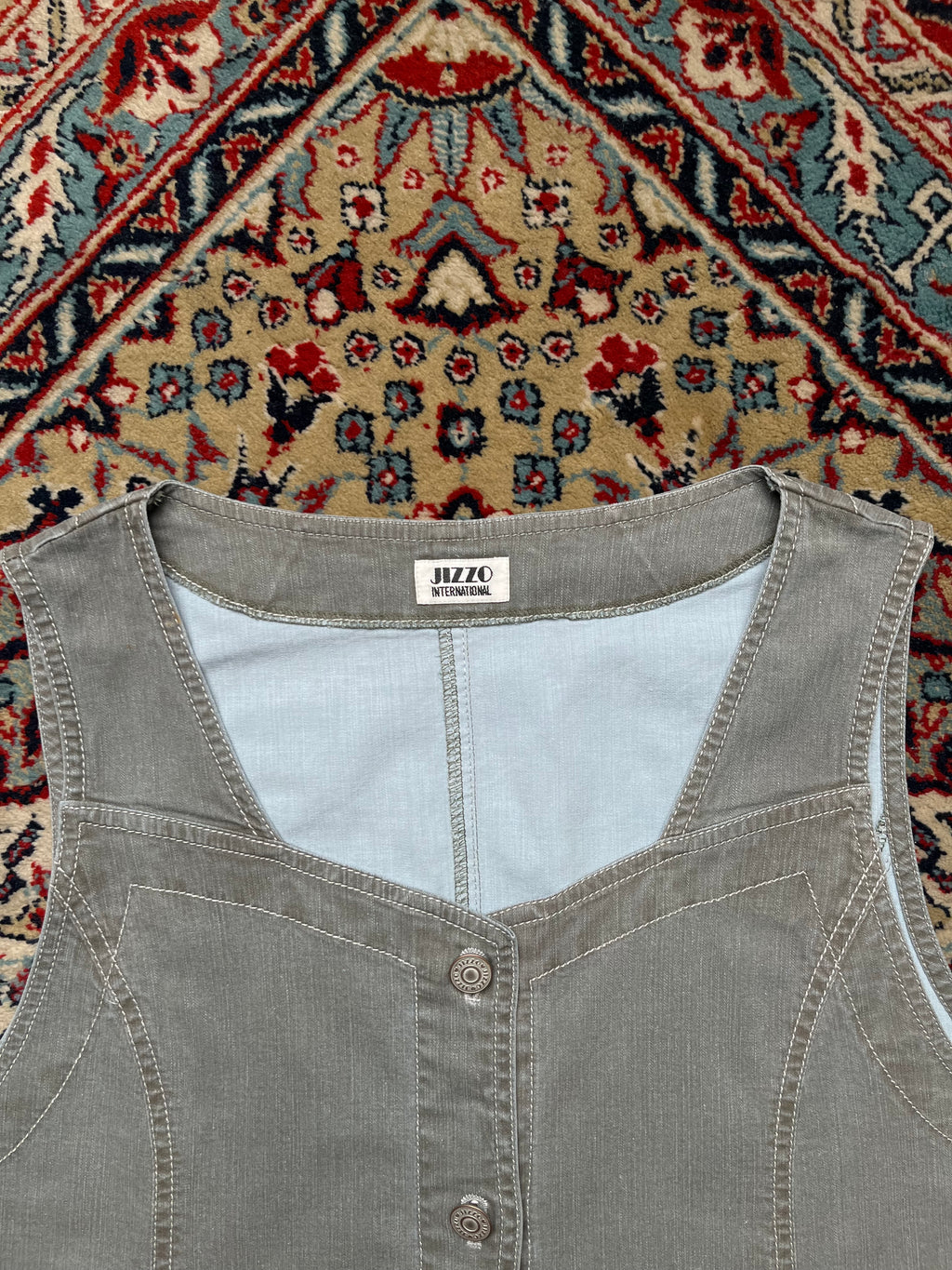 Jizzo International Women Gray Denim Vest - M