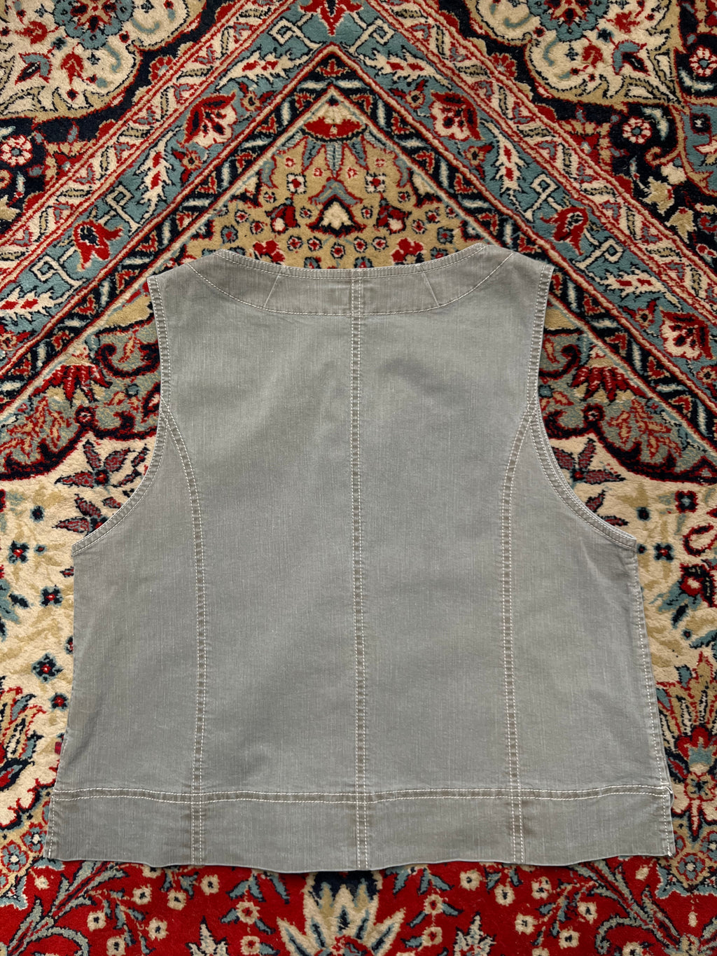 Jizzo International Women Gray Denim Vest - M