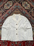 Prunelle Women Off White Textured Button Up Blouse - XL