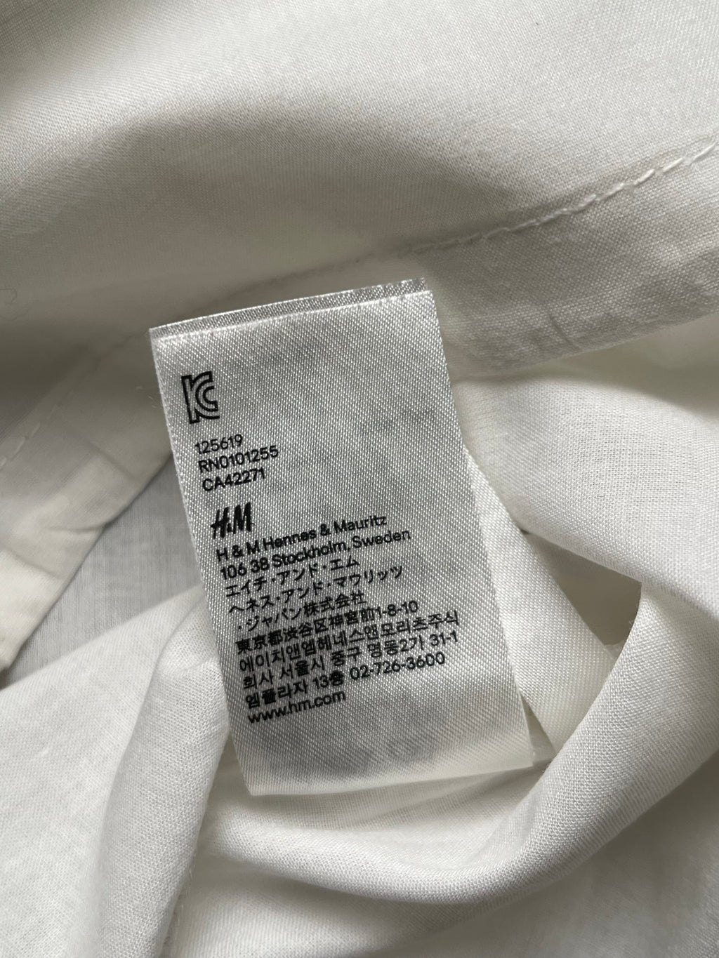 H&M L.O.G.G. Women White EmbroideredCotton Blouse - M