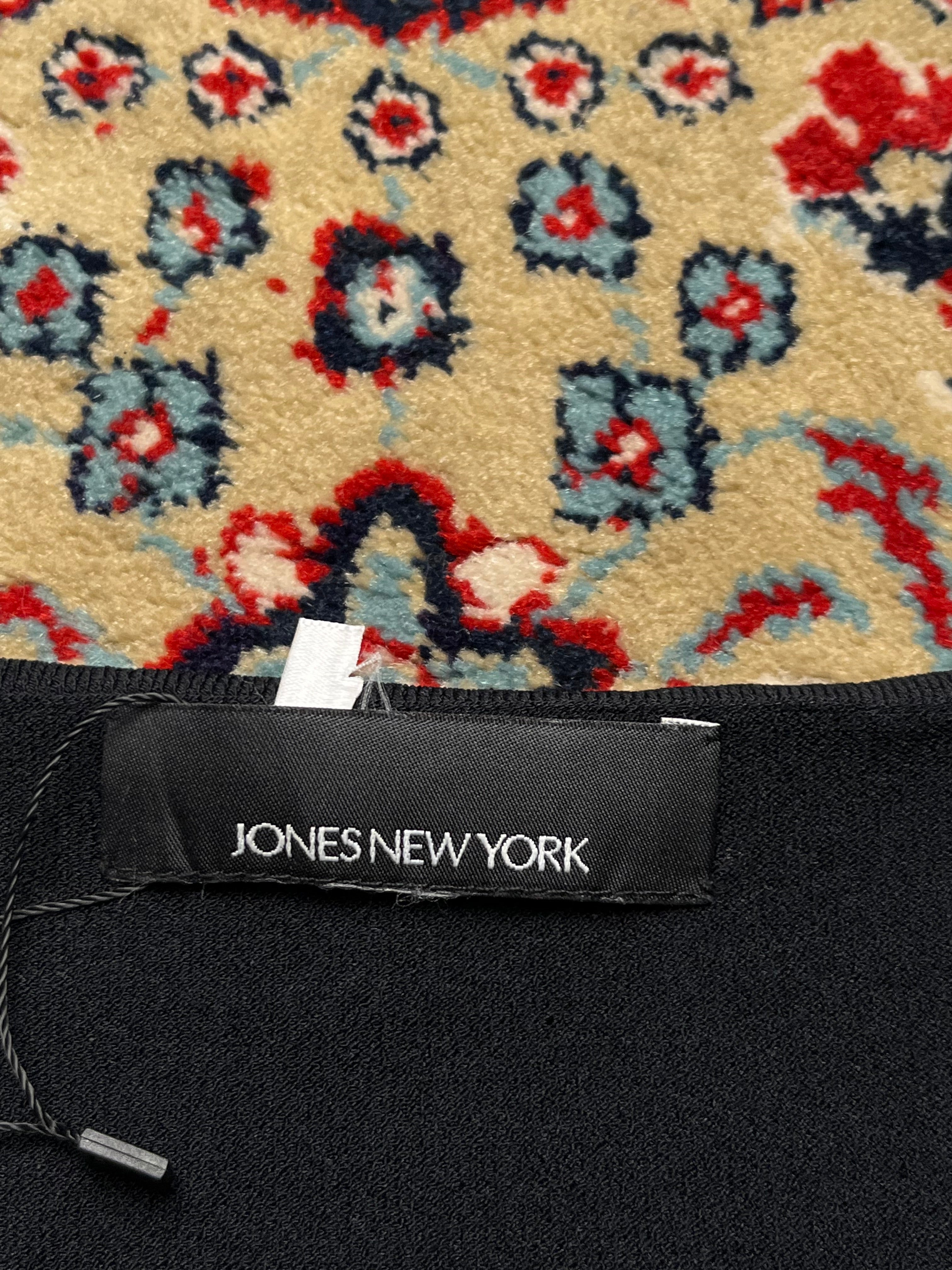 Jones New York Women Black Knit Tank Top - XL