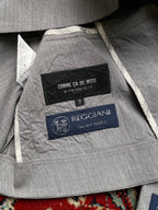 COMME CA DU MODE Womens Grey Reggiani Italian Fabric Summer Blazer - L
