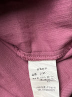 Vintage Japanese Pink Embroidered Cotton Linen Vest - XL
