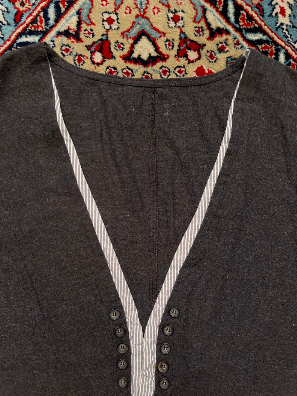 Vintage GRITTER Womens Cotton Vest - L