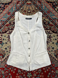 French Connection Womens Linen Vest - M