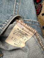 VINTAGE Women Light WashED Denim Vest - S