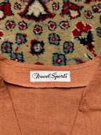 Nuvel Sports Orange Terracotta Double Breasted Vest - M