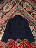 GRADE Tokyo Style Navy Blue Ribbed Blazer - M