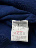 LACOSTE Royal Blue Wool V-Neck Classic Knit Sweater - M