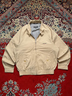 Vintage TROY BROS Beige Windbreaker Bomber Jacket - L