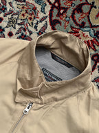 Vintage TROY BROS Beige Windbreaker Bomber Jacket - L