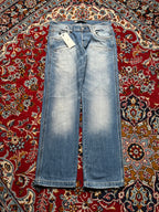 Cipo & Baxx Light WashED Distressed Straight FIT JEANS - 34