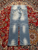 Cipo & Baxx Light WashED Distressed Straight FIT JEANS - 34