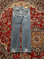 Diesel Larkee Regular Straight FIT Light WashED Distressed JEANS - 34