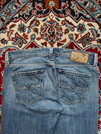 Diesel Larkee Regular Straight FIT Light WashED Distressed JEANS - 34