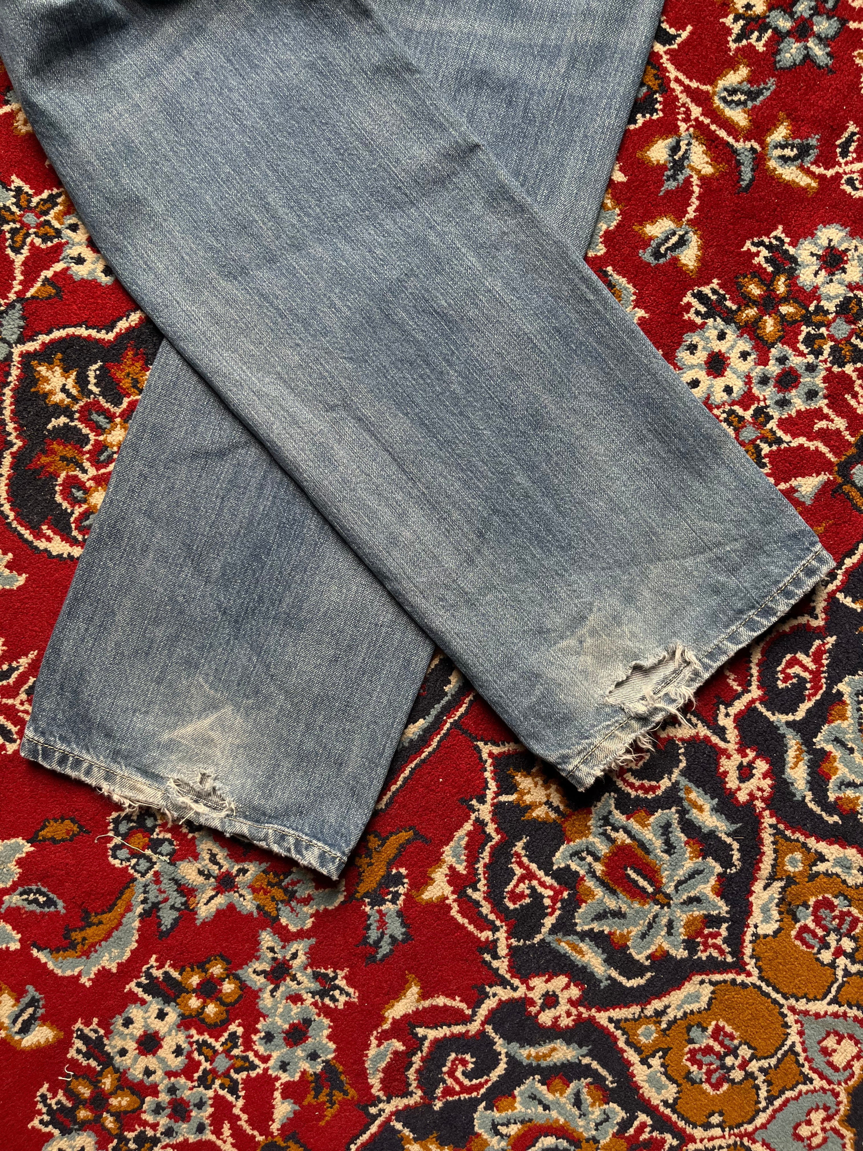 Diesel Larkee Regular Straight FIT Light WashED Distressed JEANS - 34