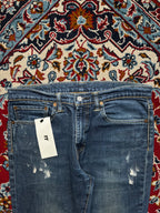 Levi's 511 Slim Fit Paint Splatter Distressed Medium WashED JEANS - 34