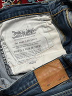 Levi's 511 Slim Fit Paint Splatter Distressed Medium WashED JEANS - 34