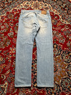 Vintage Jean Paul Distressed Light WashED Straight FIT JEANS - 34