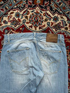 Vintage Jean Paul Distressed Light WashED Straight FIT JEANS - 34