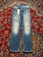 G-Star Raw GS RAW 01 Distressed Paint Splatter Straight Fit JEANS - 32