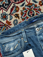 G-Star Raw GS RAW 01 Distressed Paint Splatter Straight Fit JEANS - 32