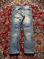 Diesel Safado Light WashED Distressed Slim Straight FIT JEANS - 32