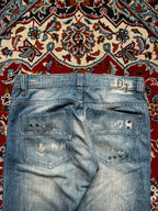 Diesel Safado Light WashED Distressed Slim Straight FIT JEANS - 32