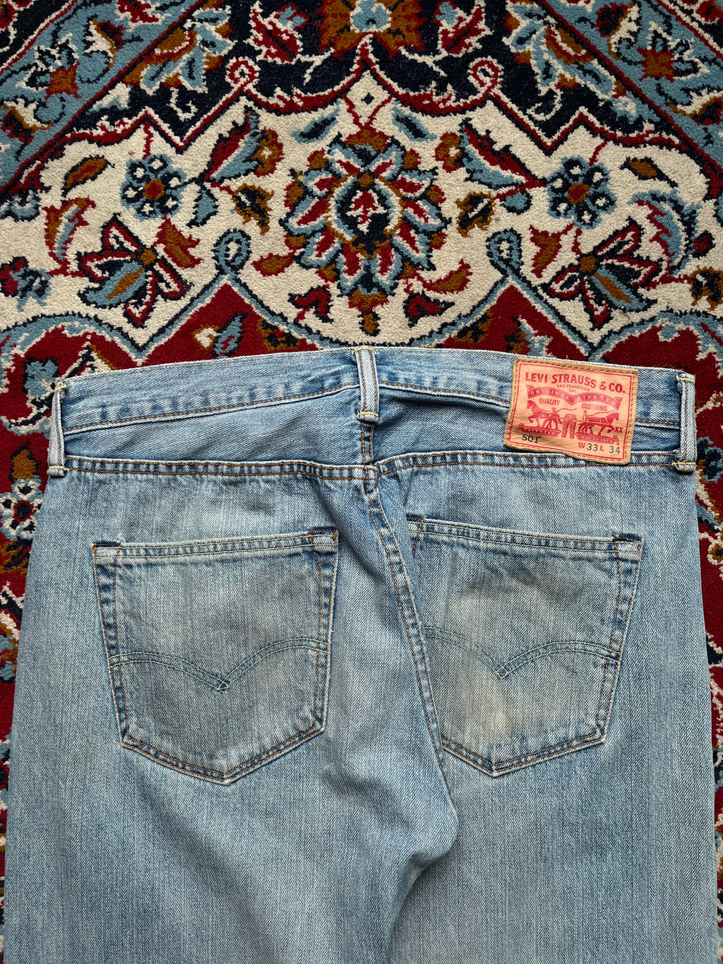 Levi's 501 Original Light WashED Straight FIT JEANS - 32