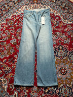 Levi's Lowrise Bootcut Plaid Lining Light WashED JEANS - 32