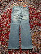 Levi's Lowrise Bootcut Plaid Lining Light WashED JEANS - 32