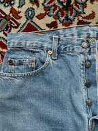 Vintage Levi's 614 Straight FIT Light WashED JEANS - 30