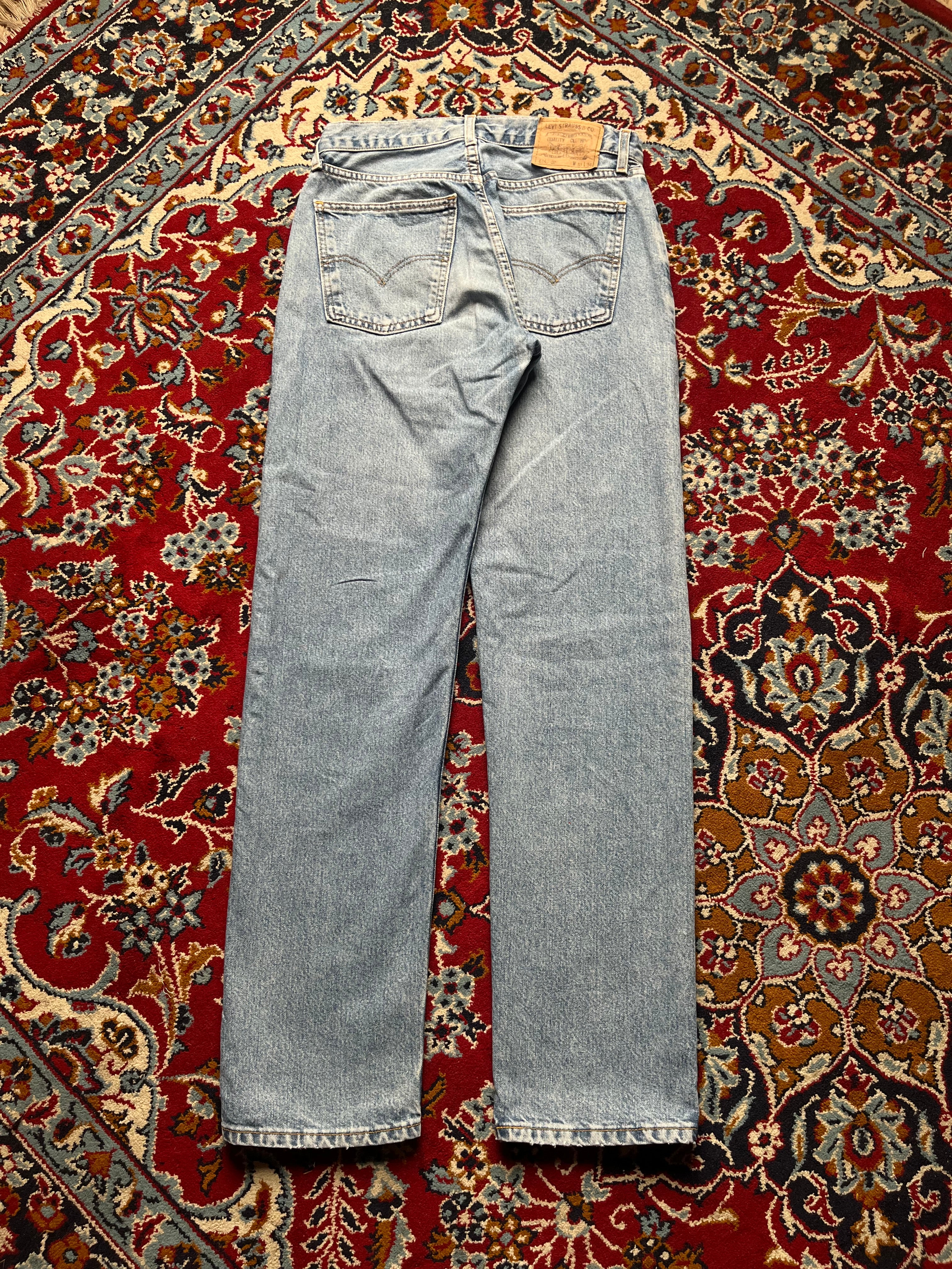 Vintage Levi's 614 Straight FIT Light WashED JEANS - 30
