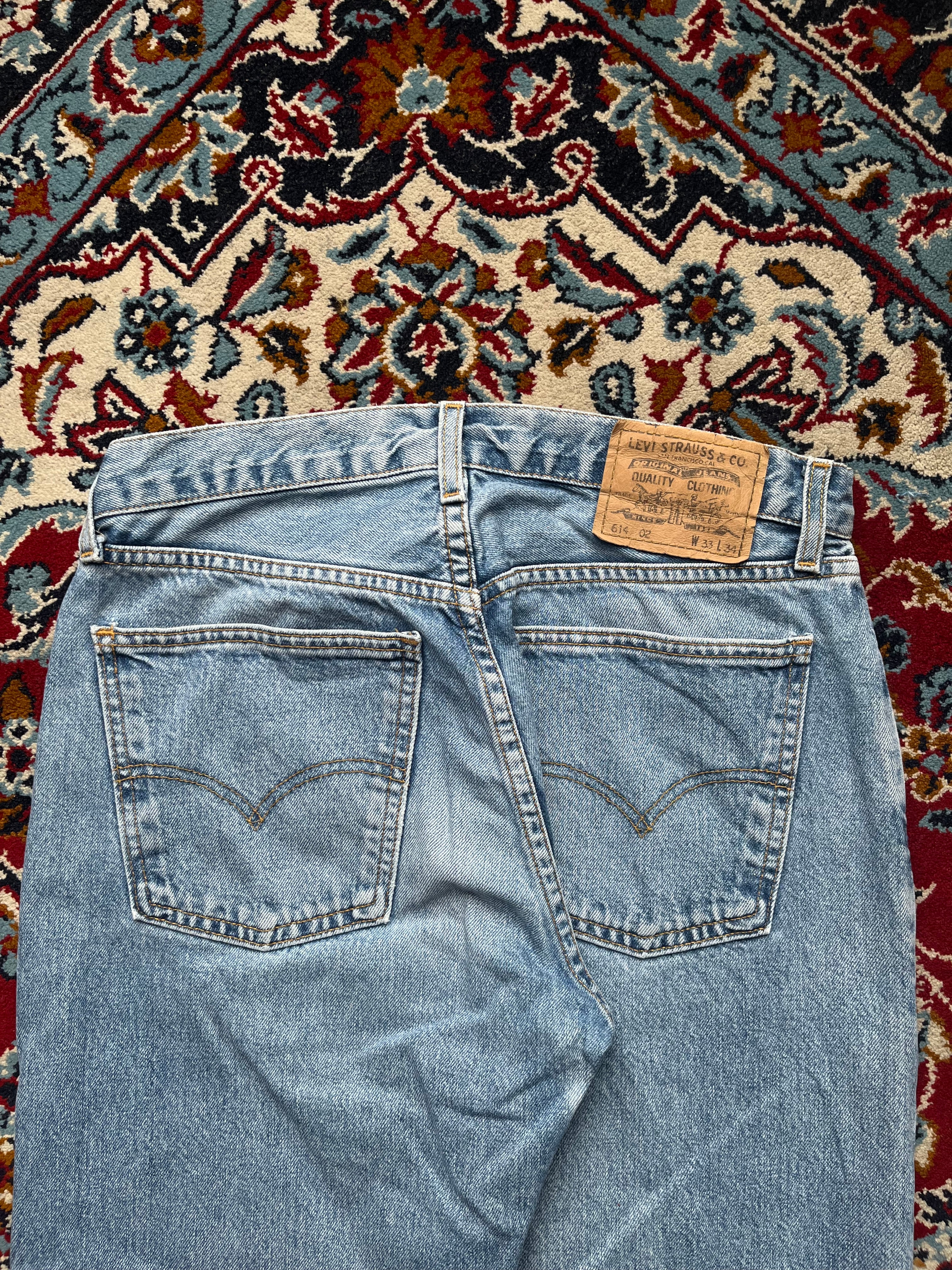 Vintage Levi's 614 Straight FIT Light WashED JEANS - 30