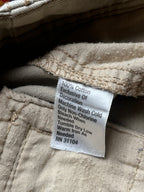 Saddlebred Khaki Cotton Casual Cargo Shorts - 30