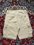 Saddlebred Khaki Cotton Casual Cargo Shorts - 30